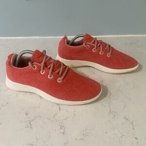 ALLBIRDS Womens 11 Pink Coral Peach Comfortable Lace up Shoes Sneakers